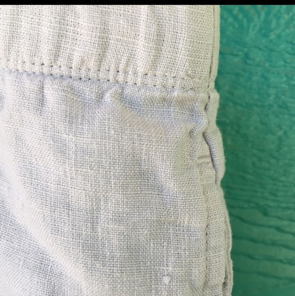 J.JILL NATURAL LINEN WIDE LEG PANTS WITH POCKETS - Picture 3 of 6